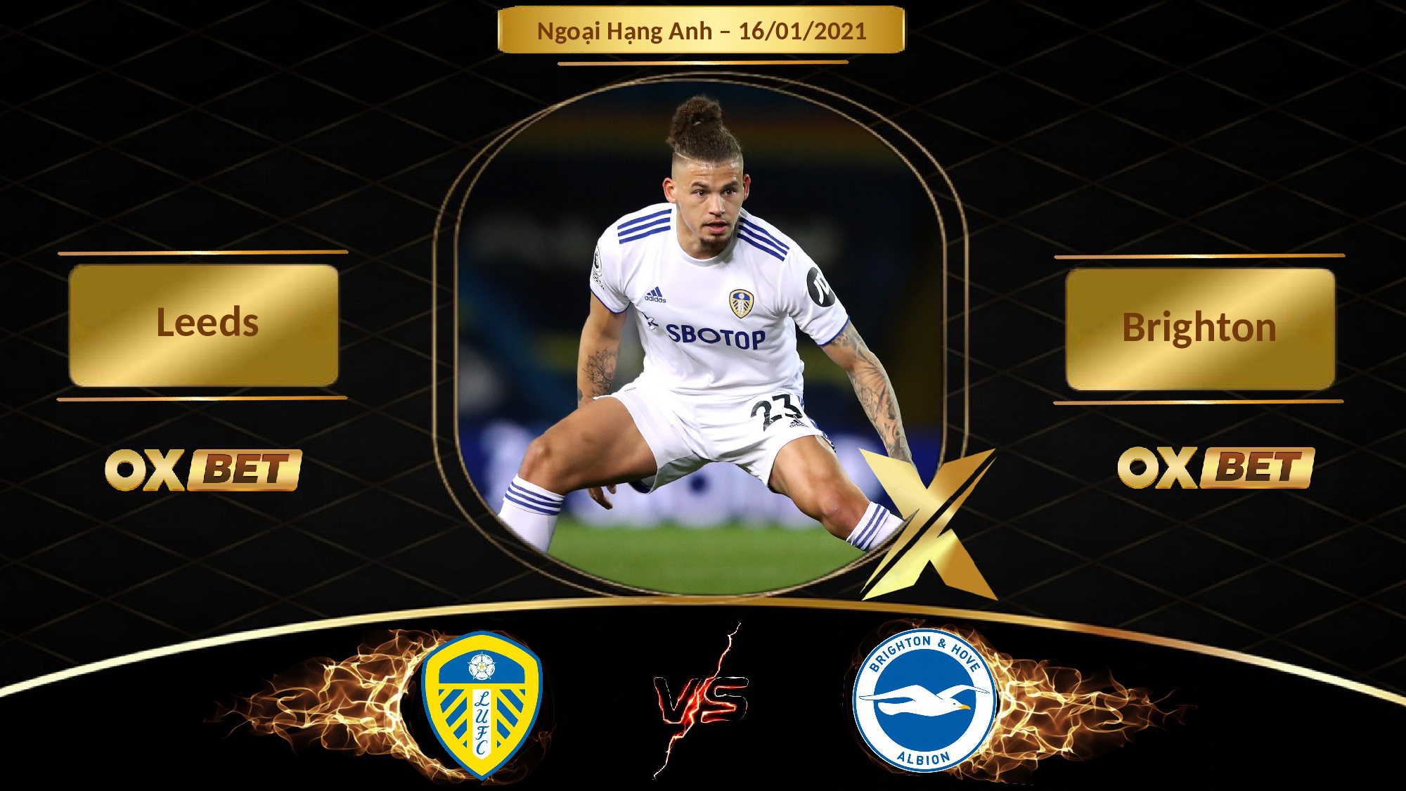 Soi kèo Leeds vs Brighton, 22h00, 16/01/2021, nhà cái Oxbet