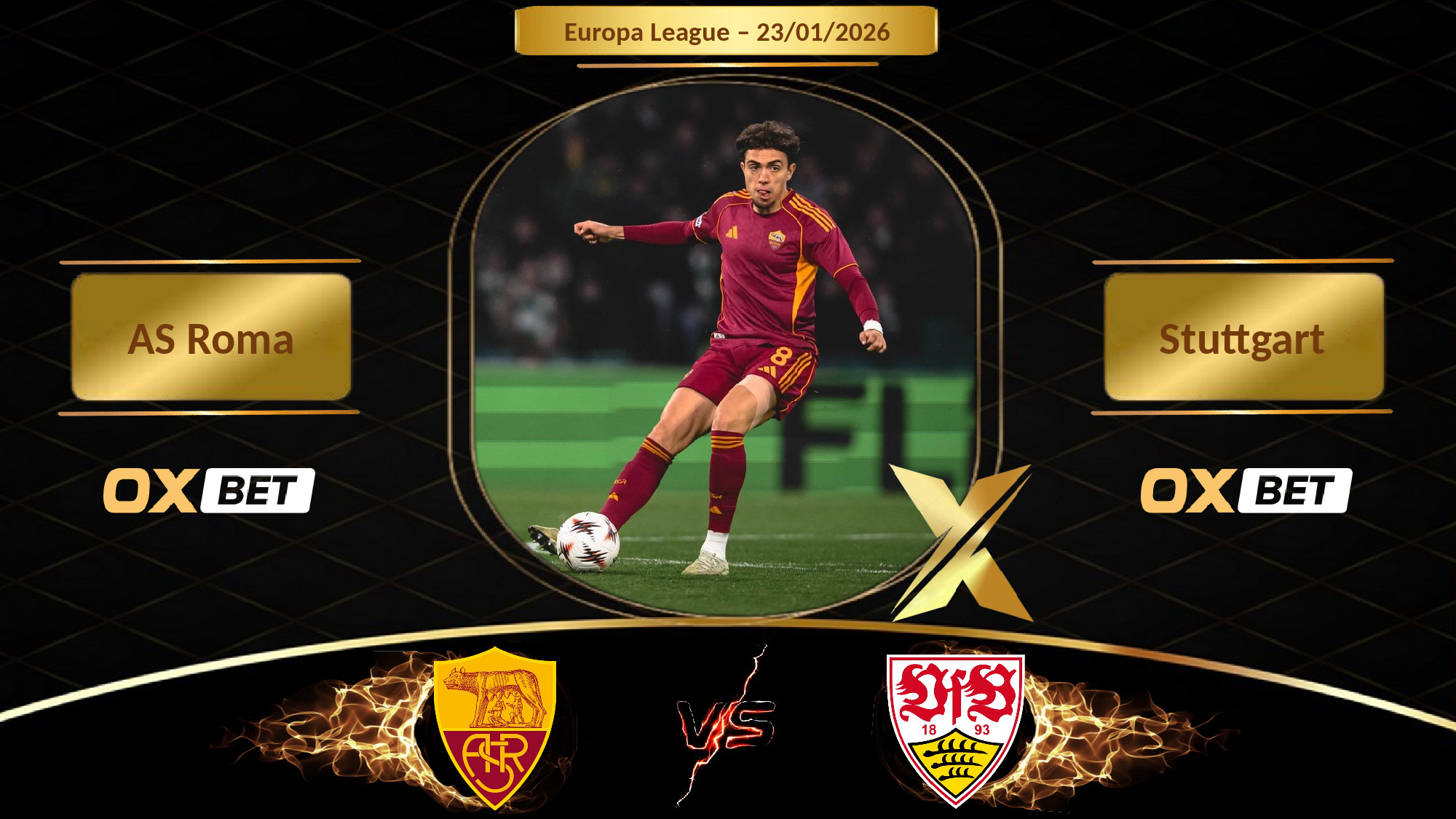 Soi kèo AS Roma vs Stuttgart, 23/01/2026, nhà cái Oxbet